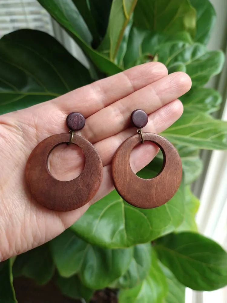 Wood Earrings photo 1