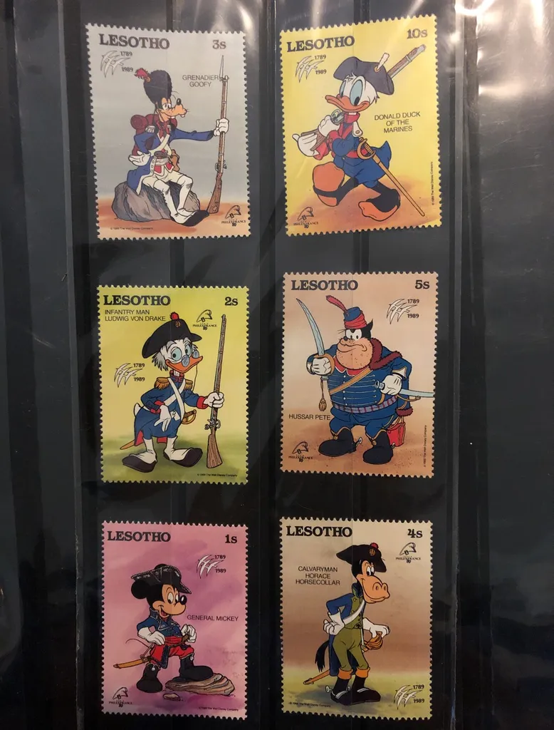 Disney Stamps x6 photo 1