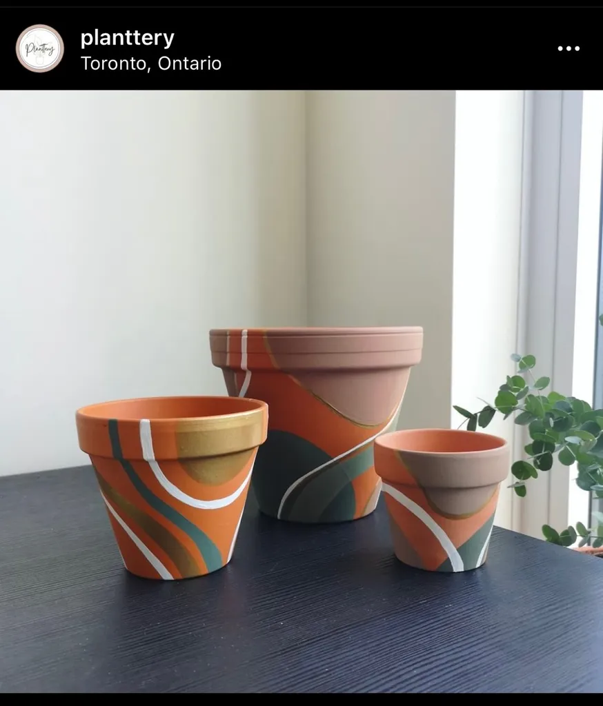 Custom Painted Plant Pots photo 1