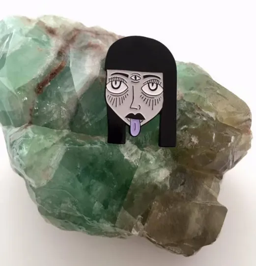 Three Eyed Girl Pin photo 1