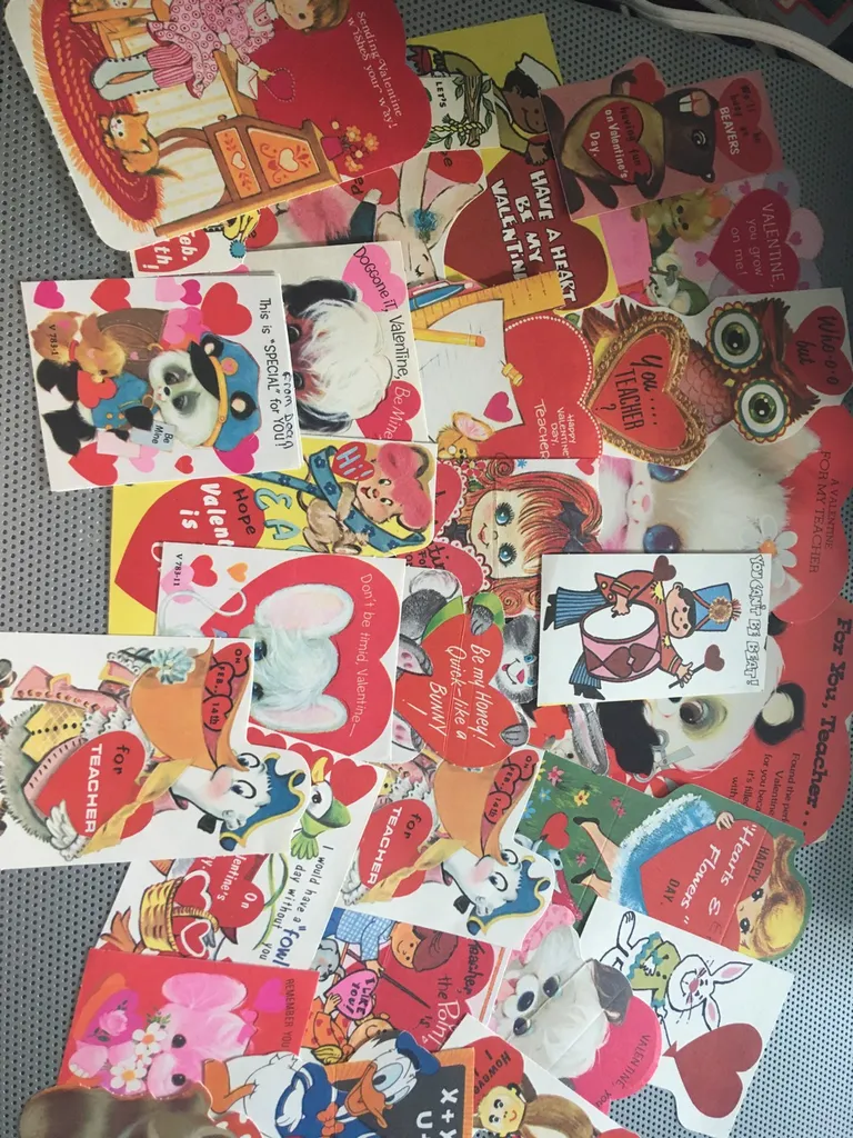 A Stack Of Vintage Valentines photo 1