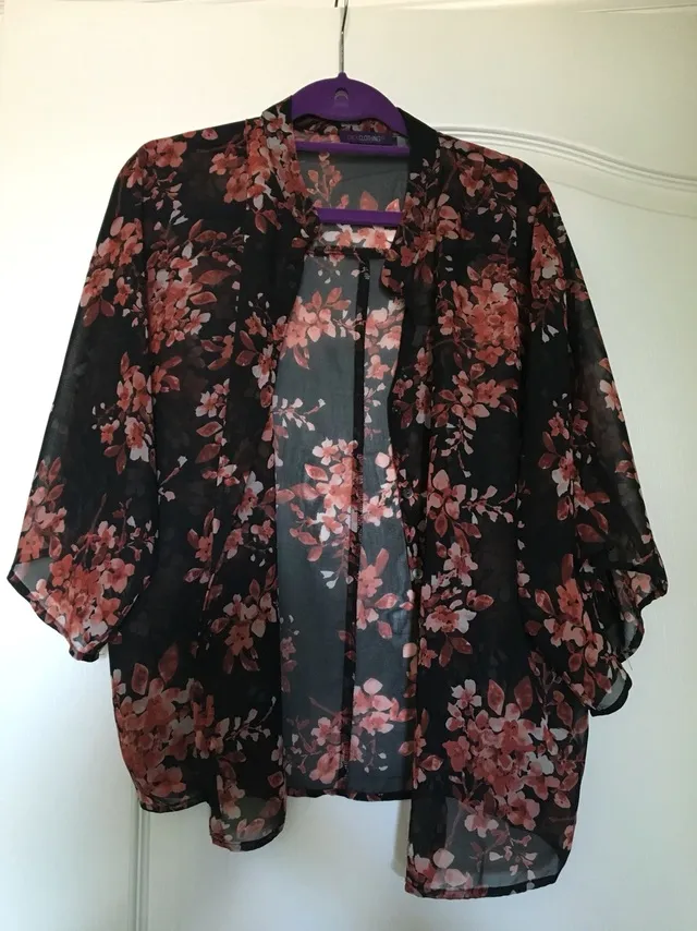 Flowy and Sheer Floral Shirt photo 1