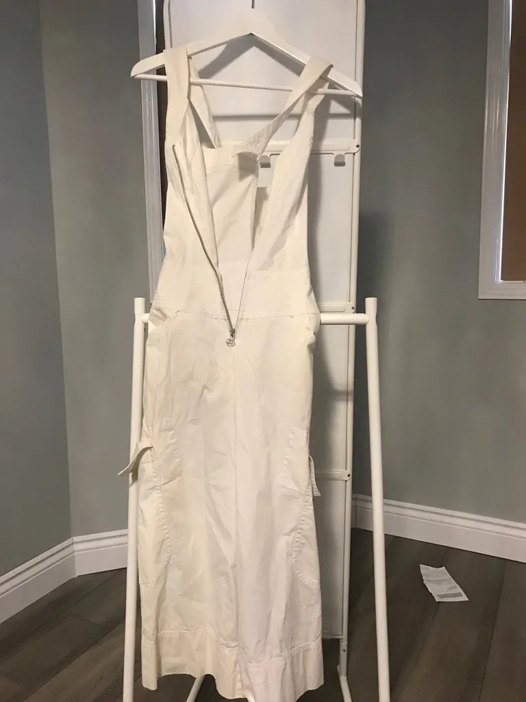 White Crossed Back Jumpsuit (fits a small) photo 1