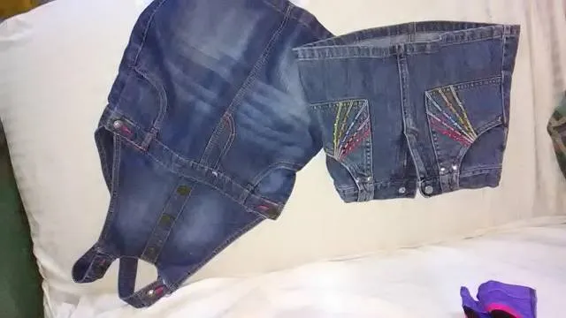 Dress And Skirt Jean Material photo 1