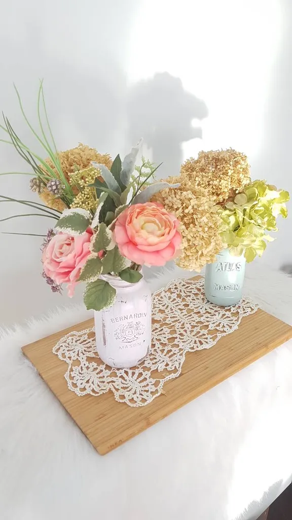 Mason Jar Flowers ♻️ photo 1