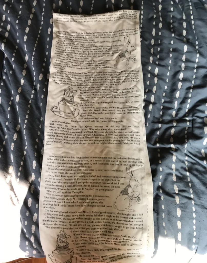 Alice In Wonderland scarf photo 1