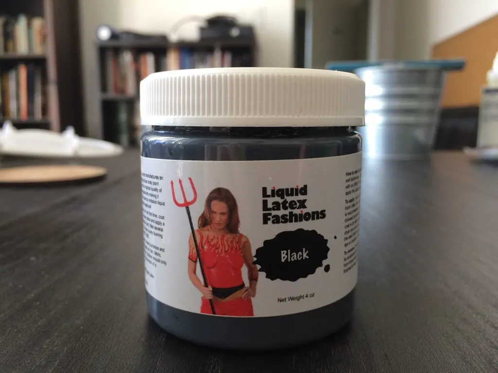 4 Oz Black Latex Paint photo 1