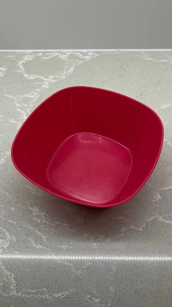 3 Pink Plastic Bowls (free if picked up) photo 1