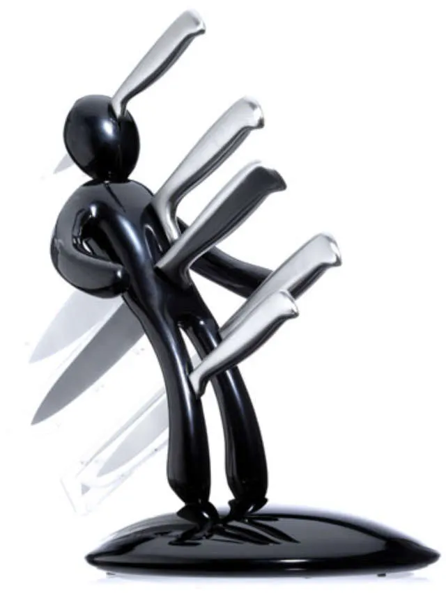 The Ex 5 Piece Knife Set And Holder photo 1