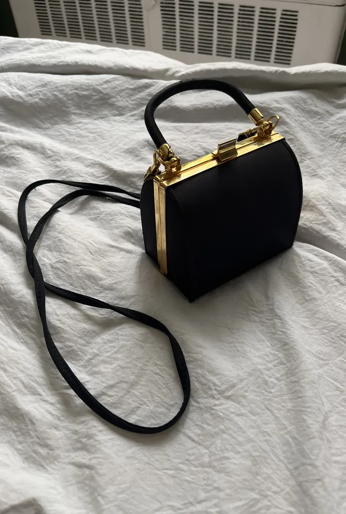 Little Black Satin Purse photo 1
