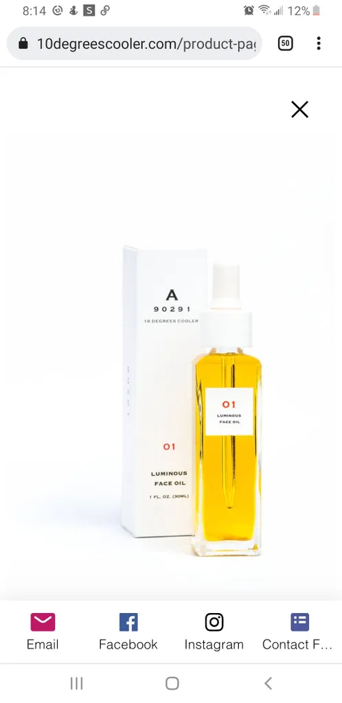 New Luminous Face Oil photo 1