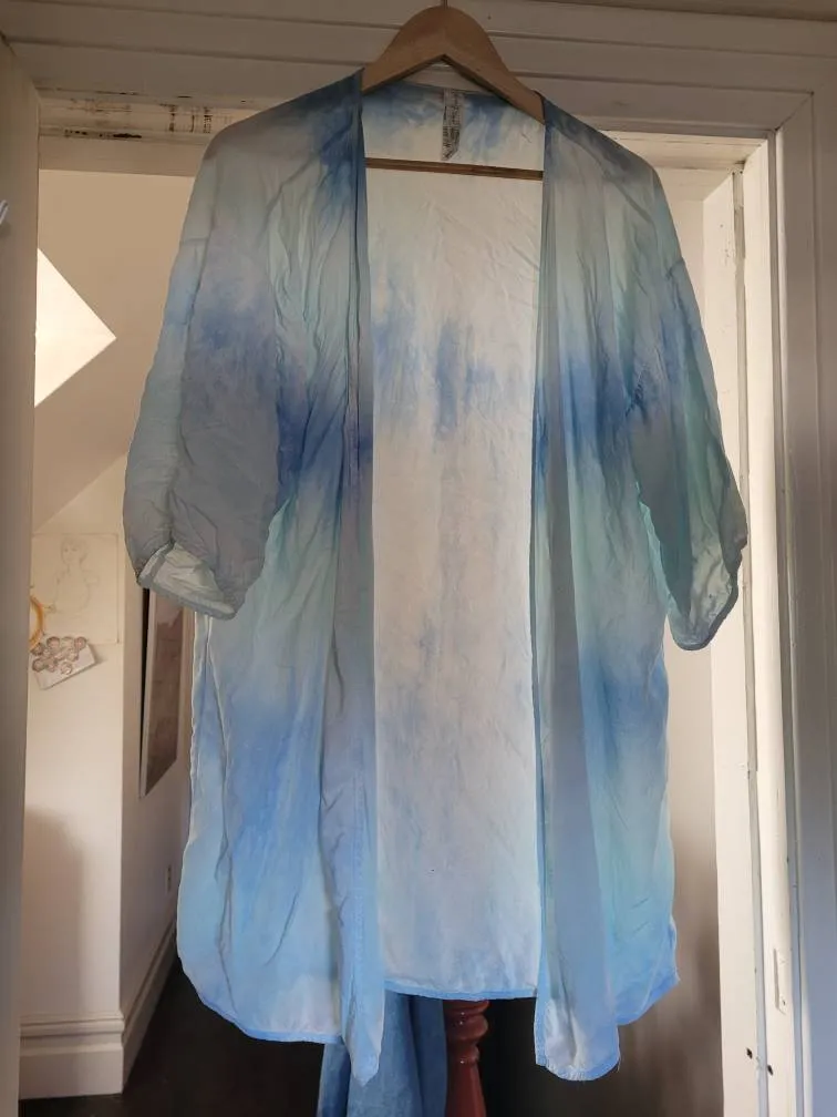 G21 Blue Tie Die Robe photo 1