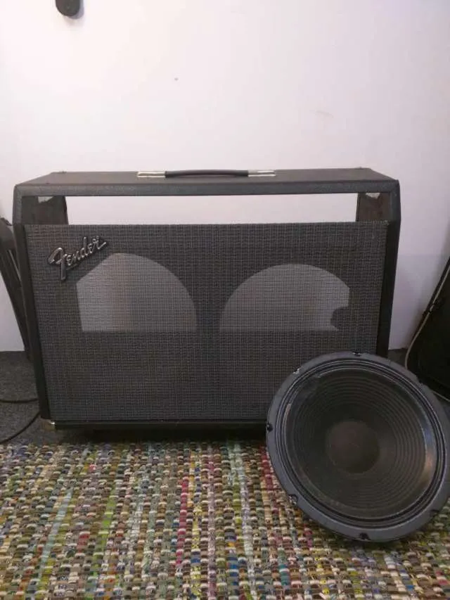 Empty Guitar Amp Cab 212 W Speaker photo 1