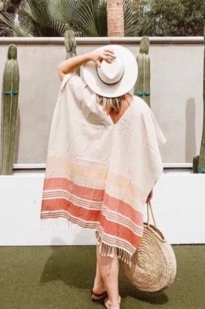 Tribe Alive Cotton Poncho (OS) photo 1