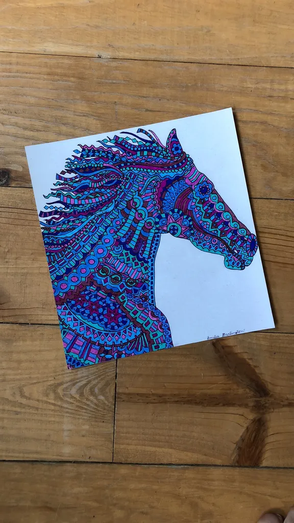 Technicolor Horse Print photo 1