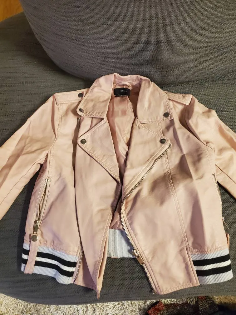 Forever 21 Blush Fake Leather Jacket photo 1