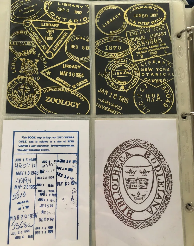 Library Stamp Foil Prints 4x6 photo 1