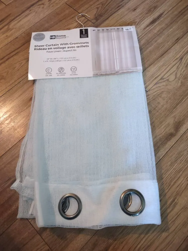 Baby Blue Sheer Curtain photo 1