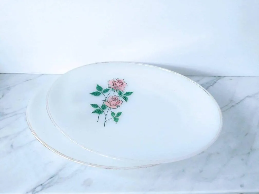 Vintage Fire-King Milk Glass Plates photo 1
