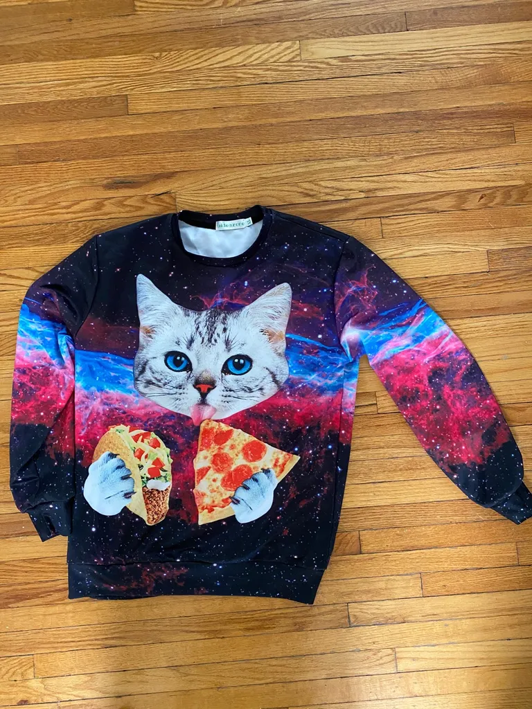 Cat Taco Pizza Sweater photo 1