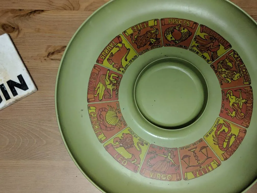 Zodiac Tray Vintage photo 1
