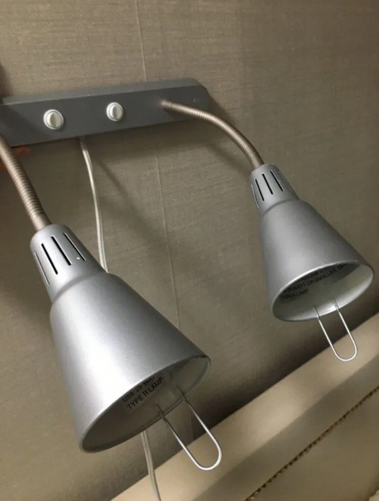 IKEA Wall Lamp With New LEDs/ Efficient Lightbulbs photo 1