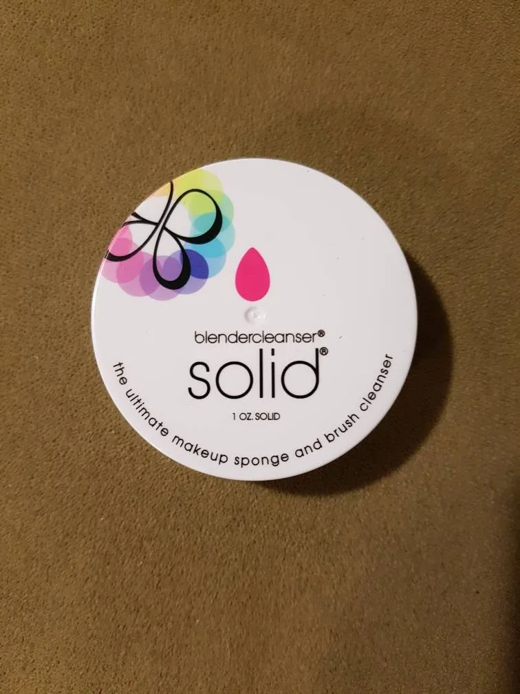 New Unused 1 Oz. Solid Blendercleanser Makeup Sponge And Brus... photo 1