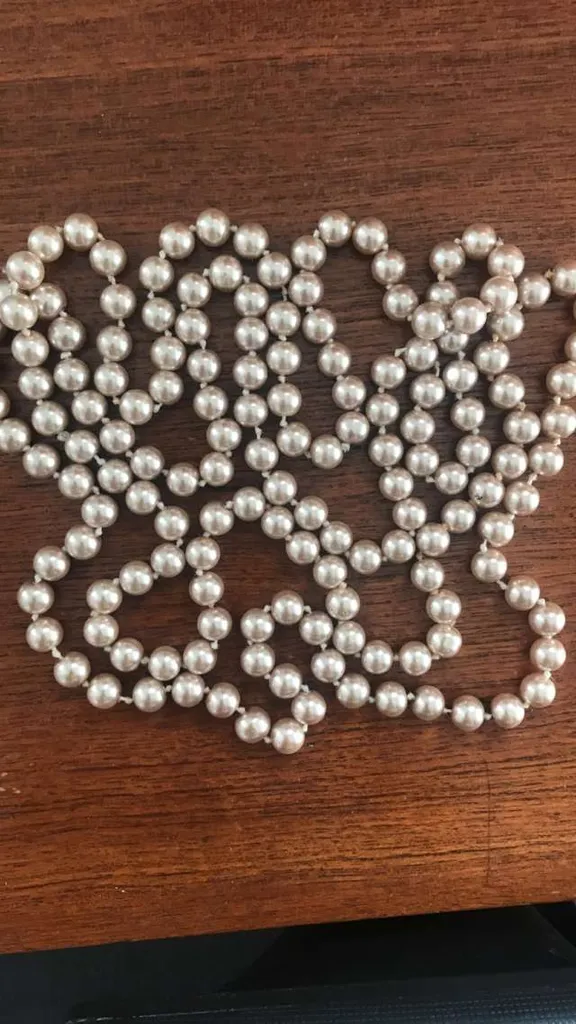 Long Strand Of Pink Pearls photo 1