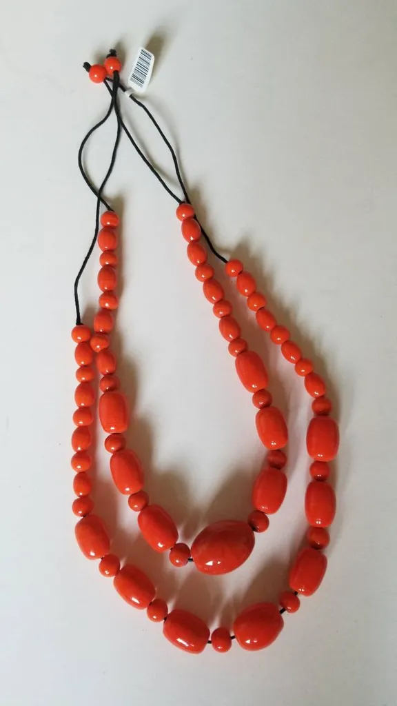 2 NEW Orange Necklaces photo 1