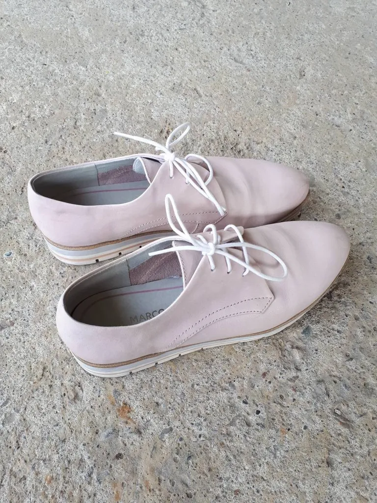 Pink Leather Suede Shoes photo 1