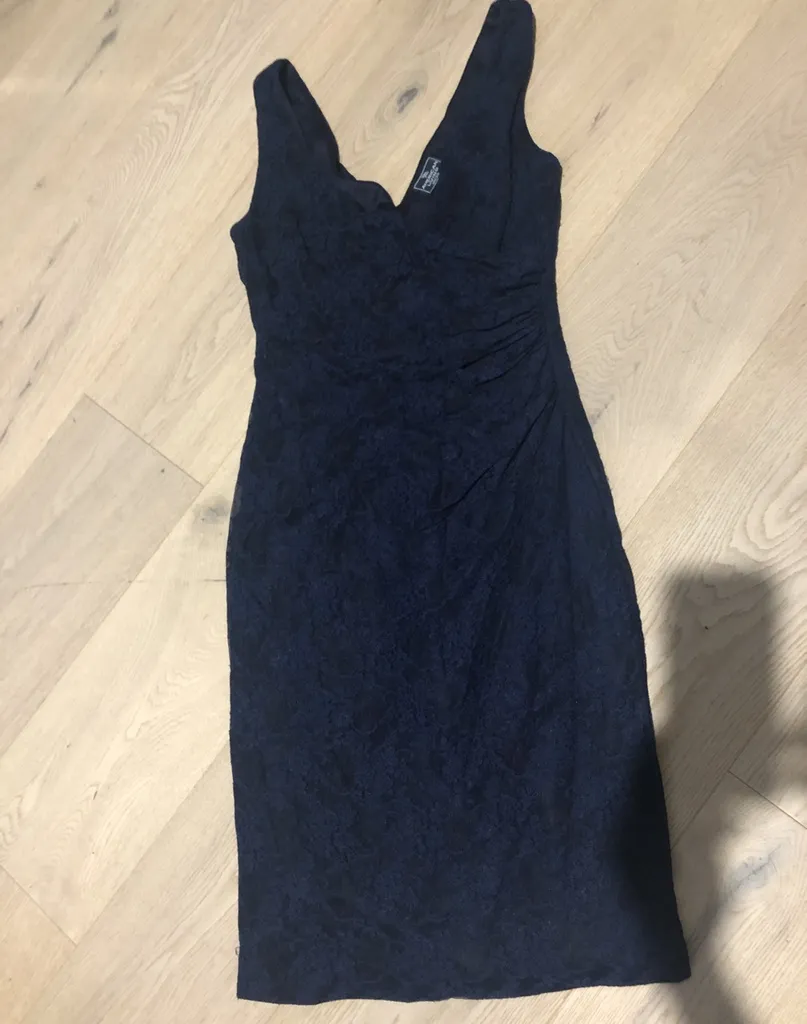 Blue Lace Sheath Dress photo 1