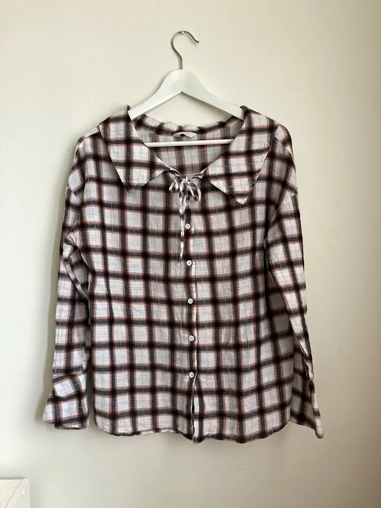 Korean 100% Cotton Plaid Shirt photo 1