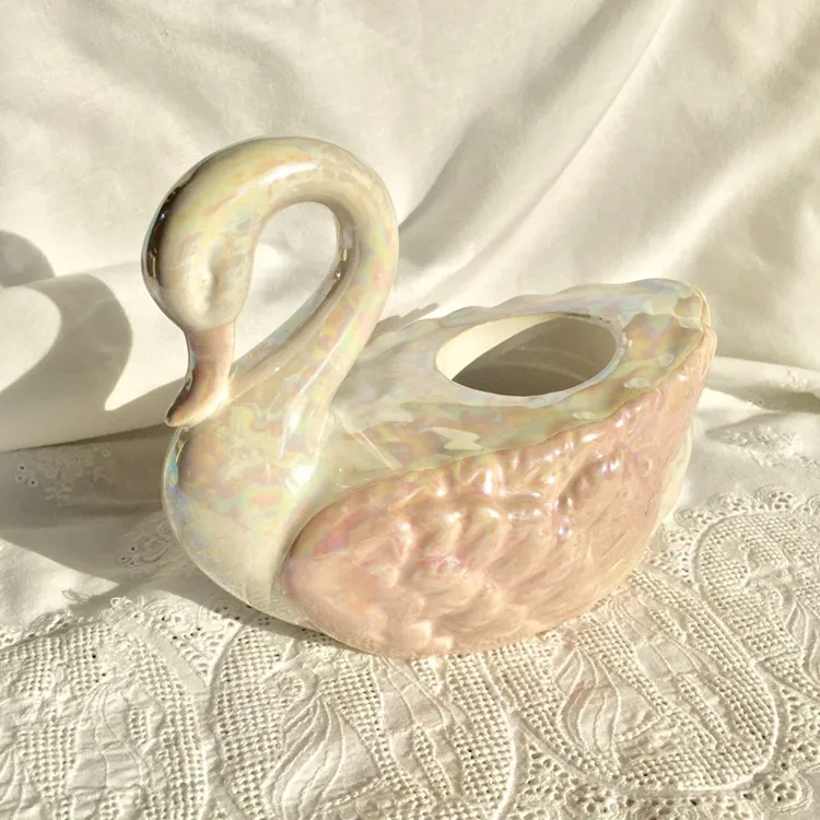 Vintage Swan Candle Holder photo 1