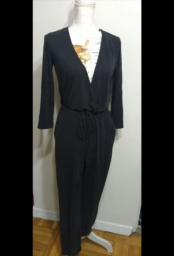Suede Jumpsuit - W/ Adjustable Waist photo 1
