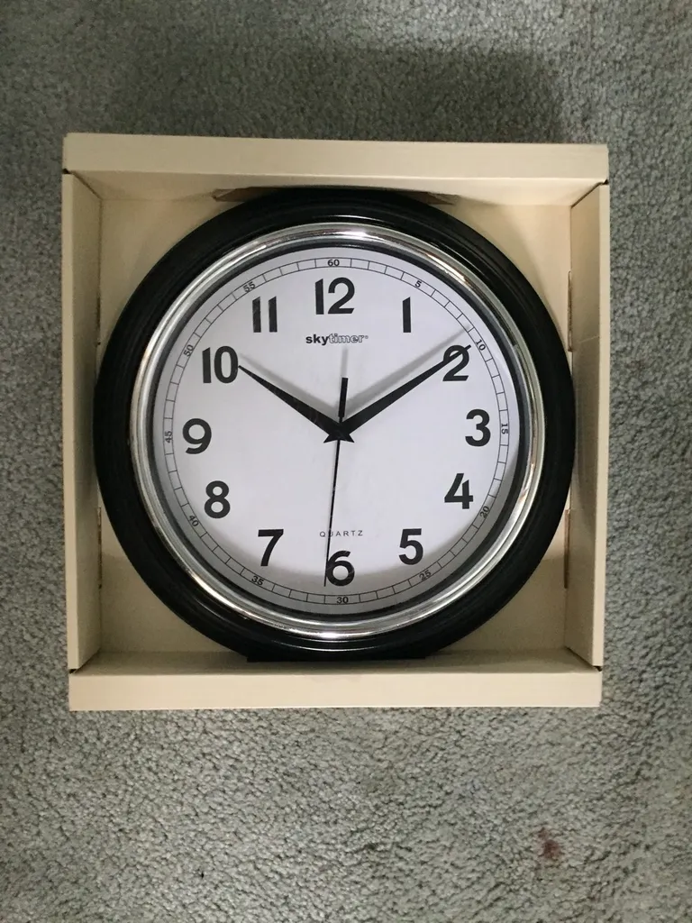 Black And White Clock photo 1