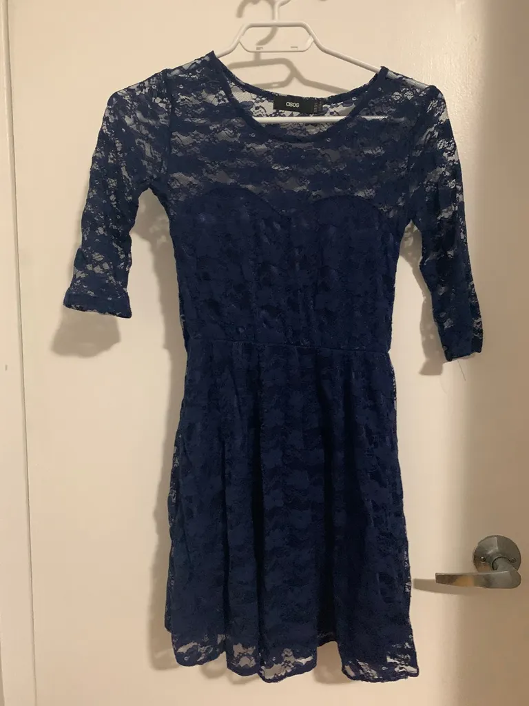 Free Blue Lace Dress Sz 2 photo 1