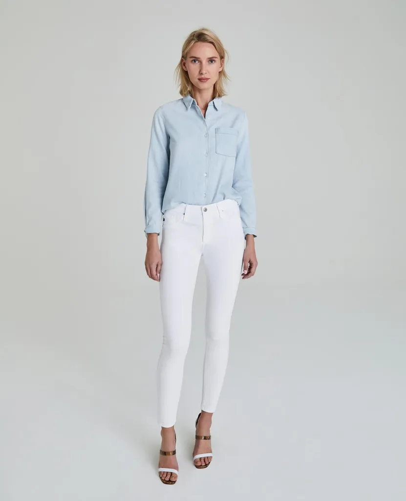 AG Jeans The Farrah Skinny High Rise in White 24 photo 1