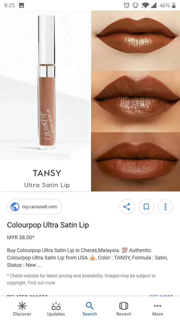 Colourpop Ultra Satin Lip (Tansy) photo 1