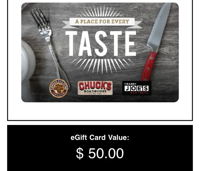 $50 Gift Card photo 1