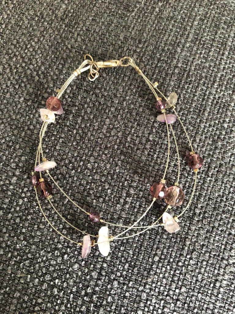 Purple Tones Beaded Bracelet photo 1