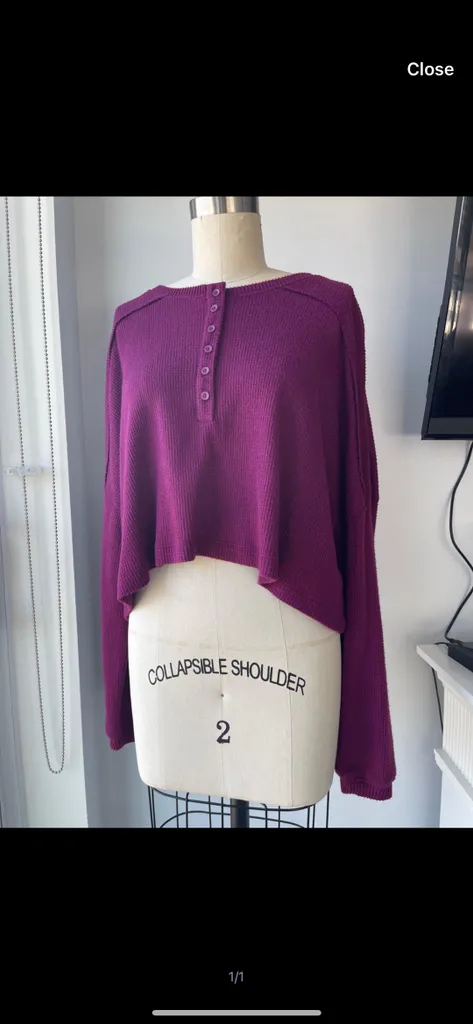 Urban Outfitters Soft Waffle Top photo 1