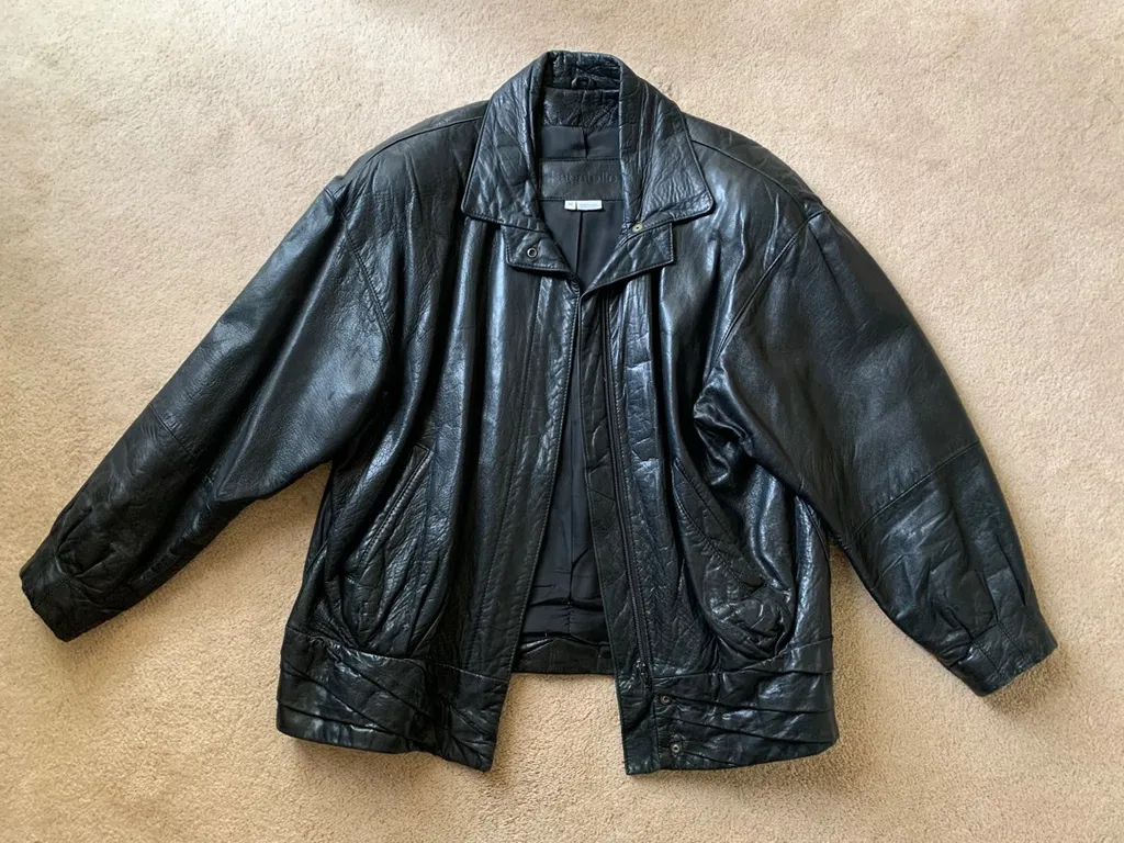 🐝 Vintage Genuine Leather Jacket photo 1