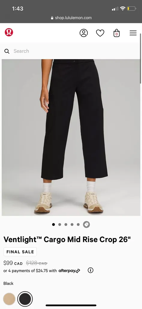 Lululemon Ventlight Crop photo 1