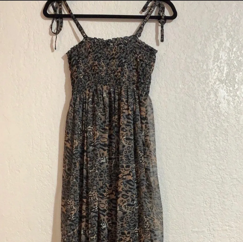 Boho Animal print maxi dress. photo 1