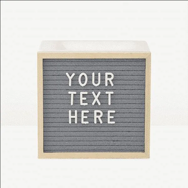 ISO Letter Board photo 1