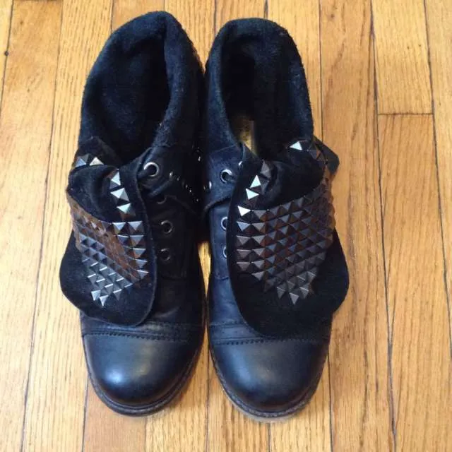 Studded Leather Boots - Size 6.5/7 photo 1