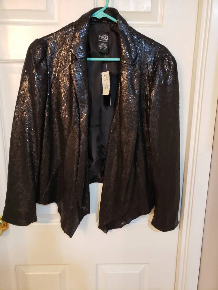 Sequins Jacket That Falls In The Front photo 1