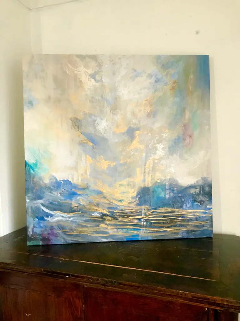 “Cobalt Sky” 30x30” photo 1