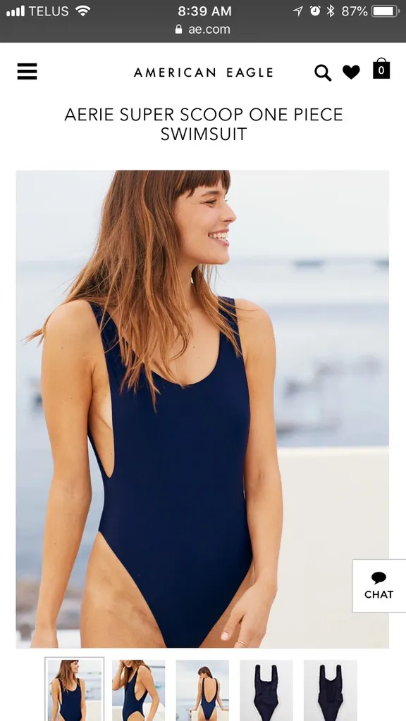 Super Scoop Aerie Bathing Suit Size Small photo 1