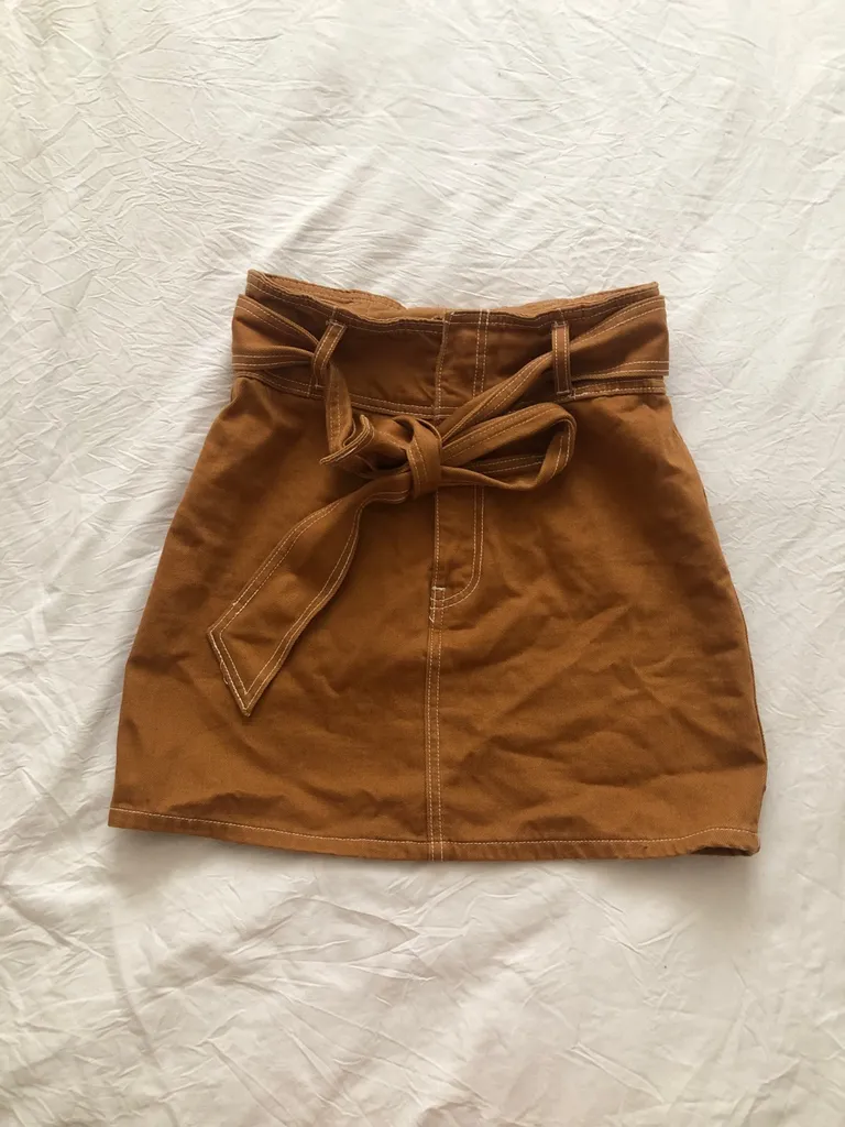 Brown Jean Skirt photo 1